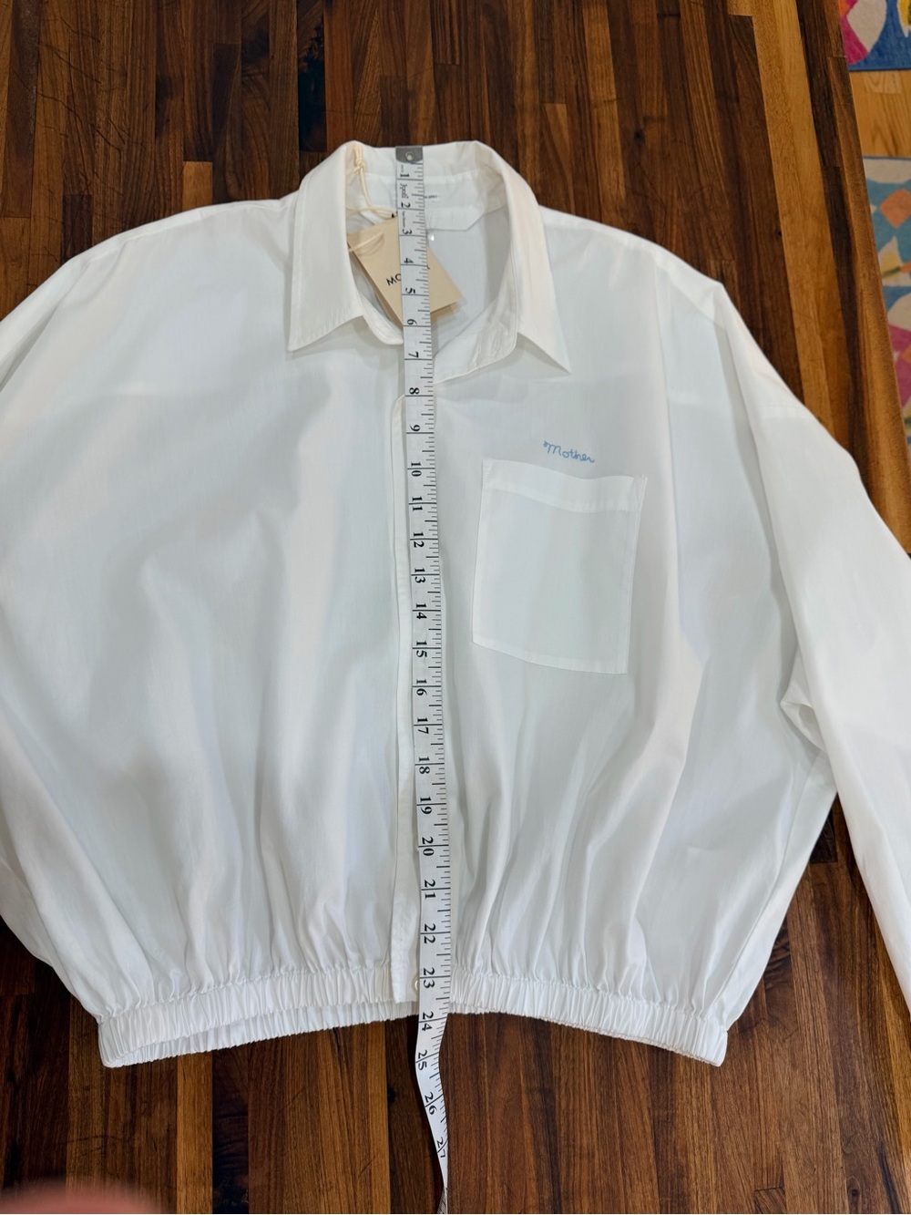 NWT - Mother The Scrunchie Frenchie Oxford Shirt - Small - Picture 9 of 15